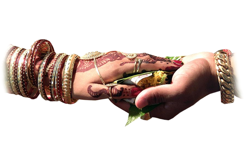 Indian Wedding Holding Hand Ceremony Clipart-PNG - The Great India Shop