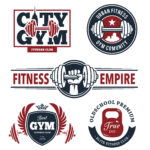 Fitness Emblems Set