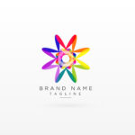 creative abstract vibrant logo design