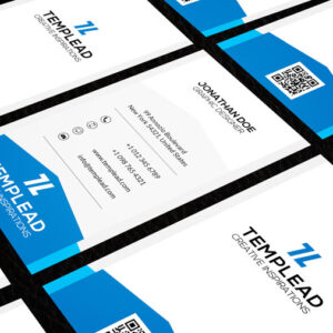 Blue Modern Visiting Card Template Design - Image 4